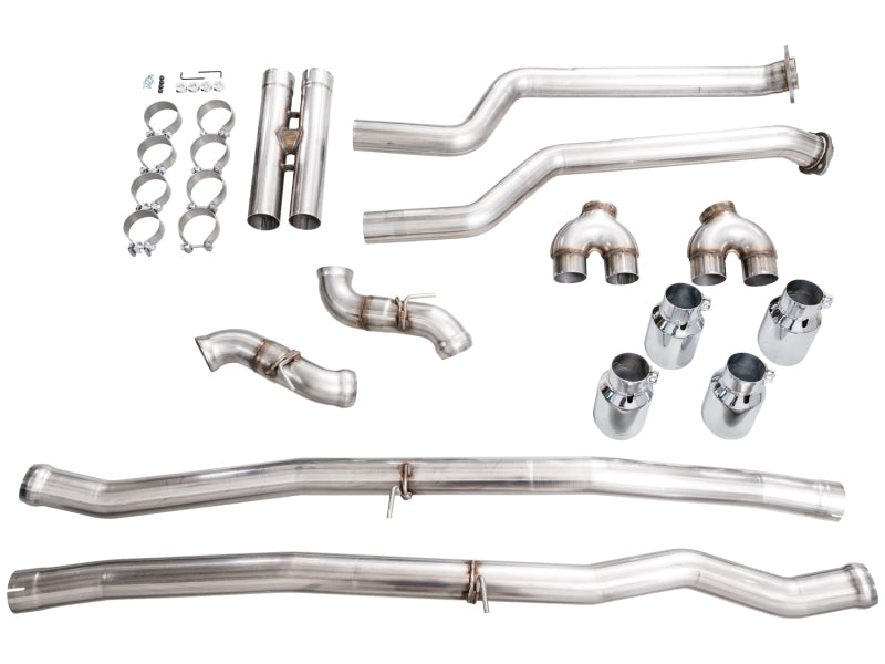 AWE Tuning BMW G90/G99 M5 Track Edition Cat-Back Exhaust - Chrome Silver Tips Catback AWE Tuning