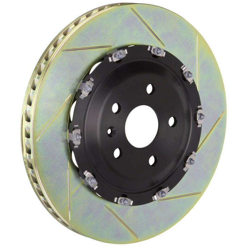 Brembo 06-08 RS4 Front 2-Piece Discs 380x34 2pc Rotor Slotted Type-1 Brake Rotors - Slot & Drilled Brembo