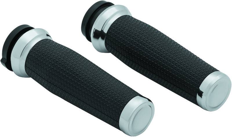 Kuryakyn Thresher Grips Throttle-By-Wire Chrome Grips Kuryakyn
