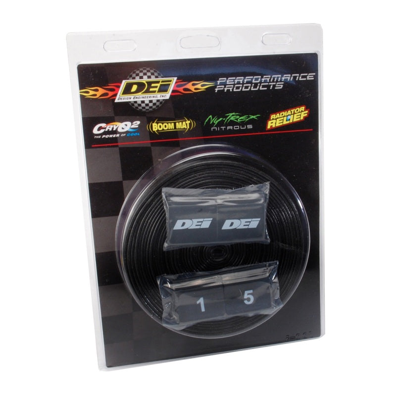DEI Silicone Protect-A-Sleeve 3/8in - Silicone Fiberglass - 50ft - Black Thermal Sleeves DEI