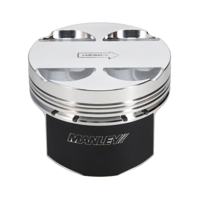 Manley 03-06 Evo 8/9 4G63T 86.0mm +1.0mm Over Bore 10.0/10.5:1 Flat Top Pistons w/ Rings Piston Sets - Forged - 4cyl Manley Performance