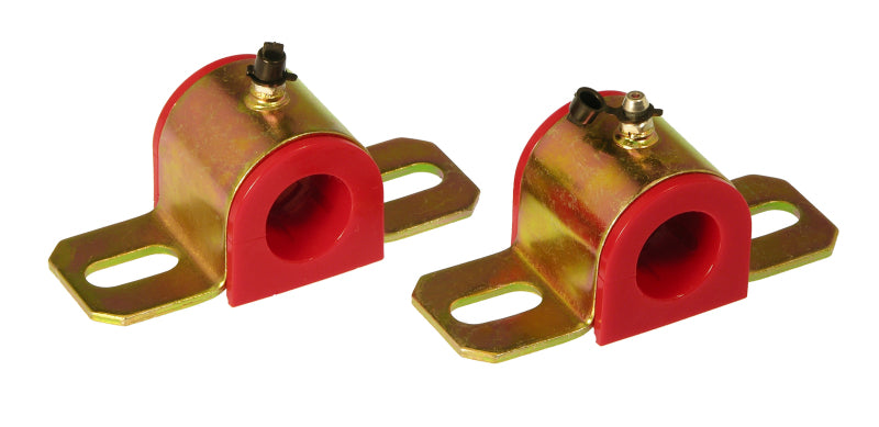 Prothane Universal Greasable Sway Bar Bushings - 1in - Type B Bracket - Red Sway Bar Bushings Prothane