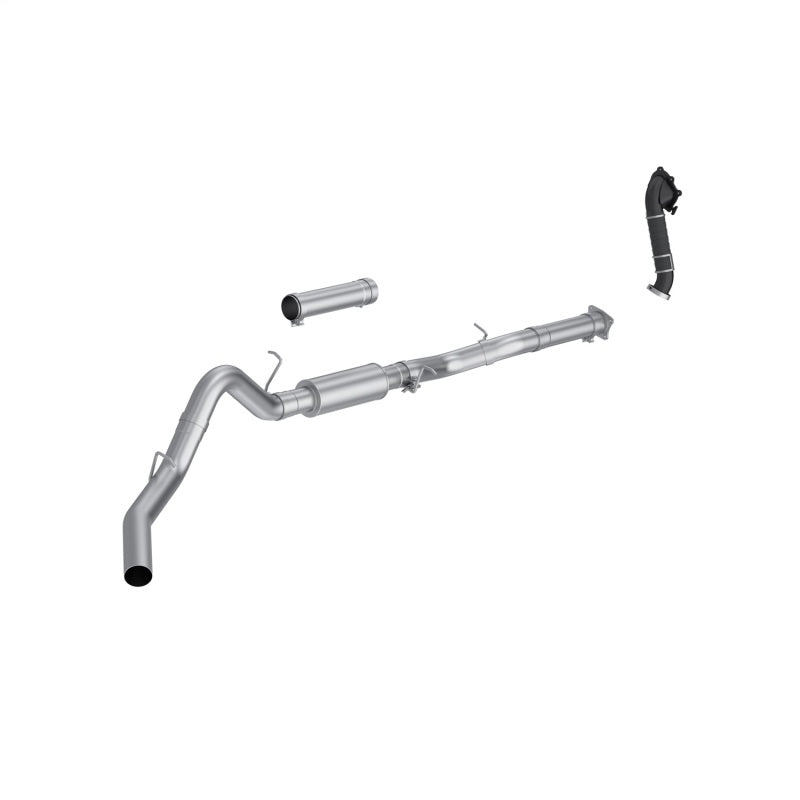 MBRP 01-04 Chevy Silverado / GMC Sierra 2500/3500HD 4in OD CatBack Single Side Exit w/ Downpipe - AL Catback MBRP