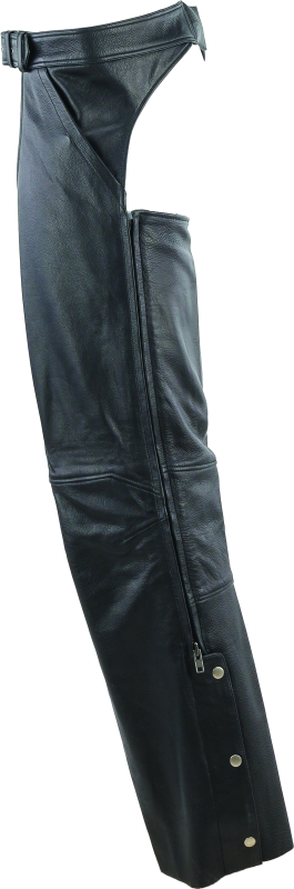 Kuryakyn Leather By River Road Plains Leather Chaps Black - Large Pants Kuryakyn