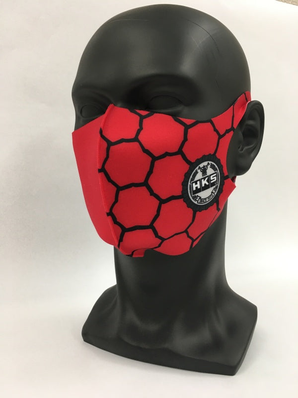 HKS Graphic Mask SPF Red - Extra Large Headwear HKS