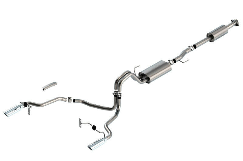 Borla F-150 2021 5.0L 4dr CC SB EC STB Lariat/KR/Platinum/LTD 3/2.25 SRE Cat-Back Touring CHR Tips Catback Borla