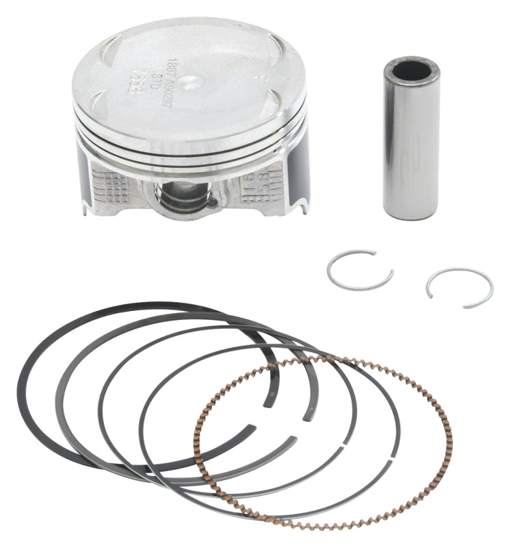 Vertex Piston 04-09 Kawasaki KFX 700 V-Force 700cc Cast Replica Piston Kit Piston Sets - Powersports Vertex Pistons