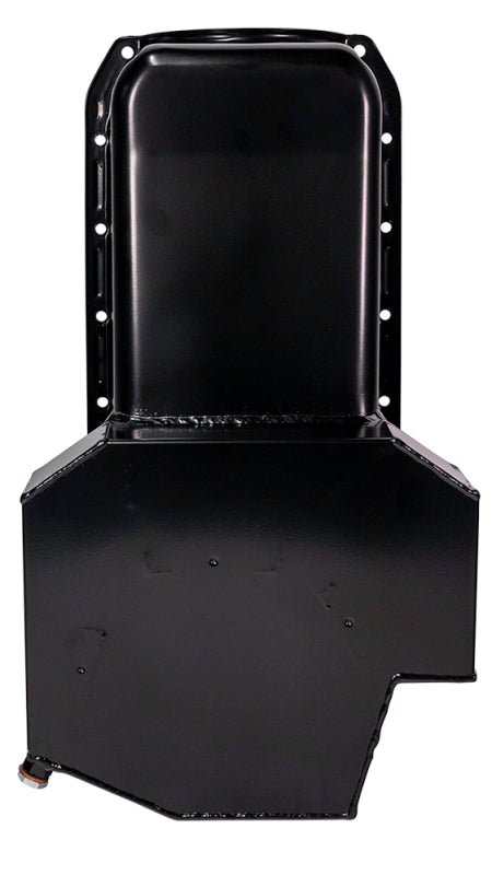 Moroso Pre-80 Chevrolet Small Block (w/2 Pc Seal) Road Race Wet Sump 7qt 7.5in Steel Oil Pan - Black Oil Pans Moroso