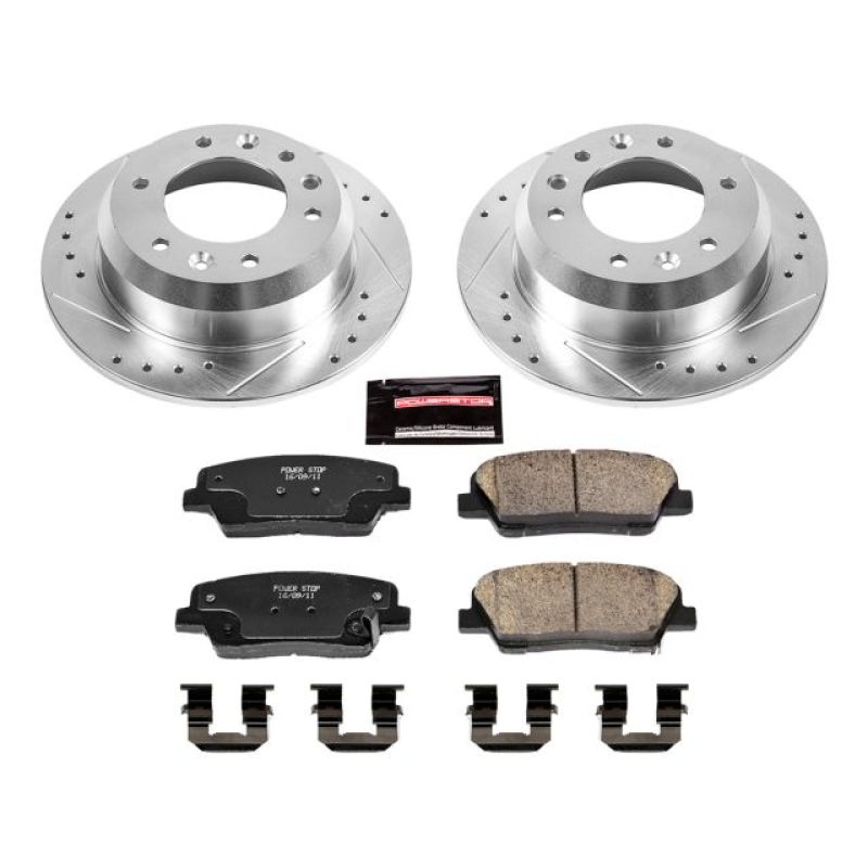 Power Stop 07-08 Hyundai Entourage Rear Z23 Evolution Sport Brake Kit Brake Kits - Performance D&S PowerStop