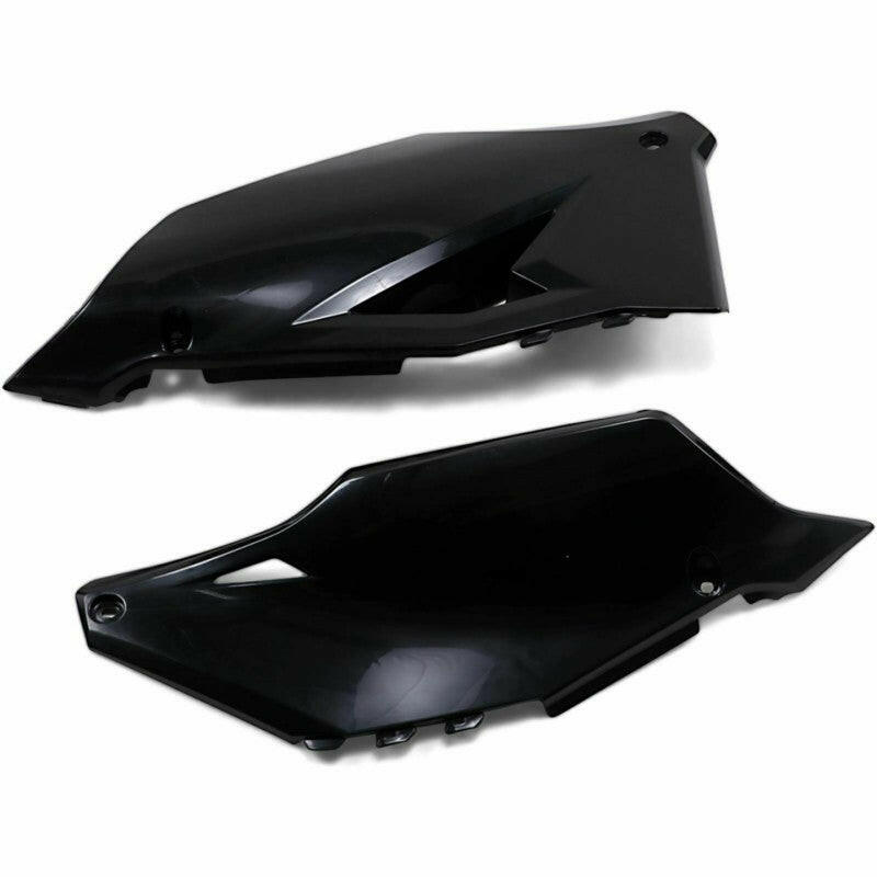 Cycra 21-23 Kawasaki KX250F Side Number Panels - Black Plastics Cycra