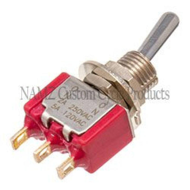 NAMZ Mini High/Low Beam Toggle Switch 5-AMP 1/4in. Hole Switch Panels NAMZ