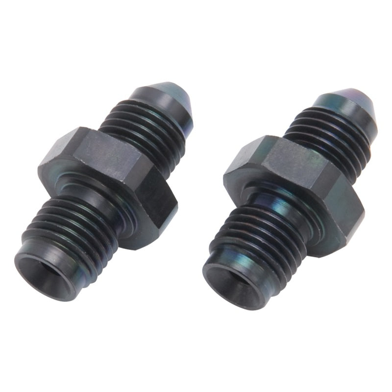 Russell Performance -3 AN SAE Adapter Fitting (2 pcs.) (Black) Fittings Russell