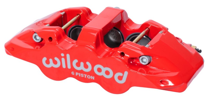 Wilwood Caliper-Forged Dynalite w/Dust Seal-Red 4.04in Pistons, 1.25in disc, Brake Calipers - Perf Wilwood