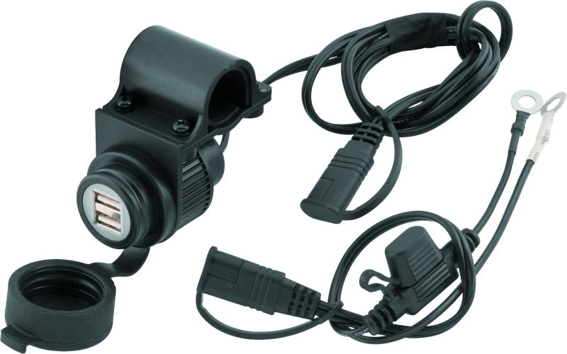 BikeMaster Dual USB Socket w/ Bracket Light Accessories and Wiring BikeMaster