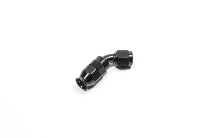 Radium Engineering -6AN 45 Degree PTFE Hose End - Black Fittings Radium Engineering