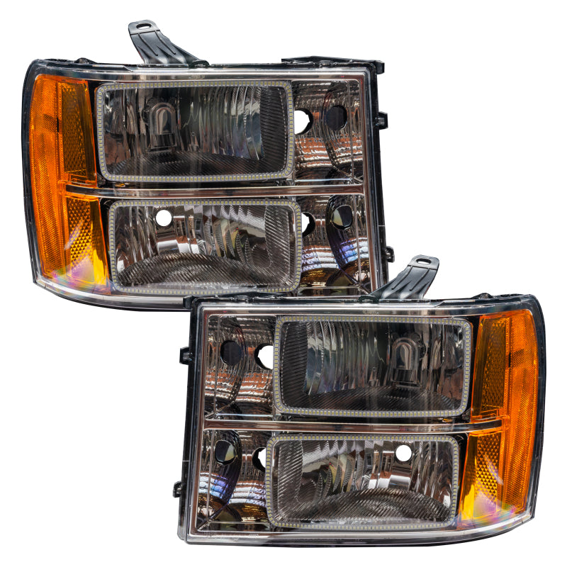 Oracle 07-13 GMC Sierra SMD HL - Square Ring Design - White Headlights ORACLE Lighting