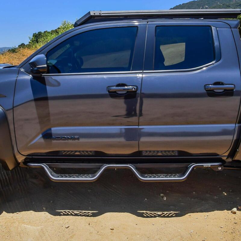 Westin 2024 Toyota Tacoma Outlaw Drop Nerf Step Bars - Textured Black Nerf Bars Westin