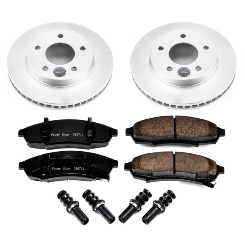 Power Stop 87-94 Oldsmobile Cutlass Cruiser Front Z17 Evolution Geomet Coated Brake Kit Brake Kits - Performance Blank PowerStop