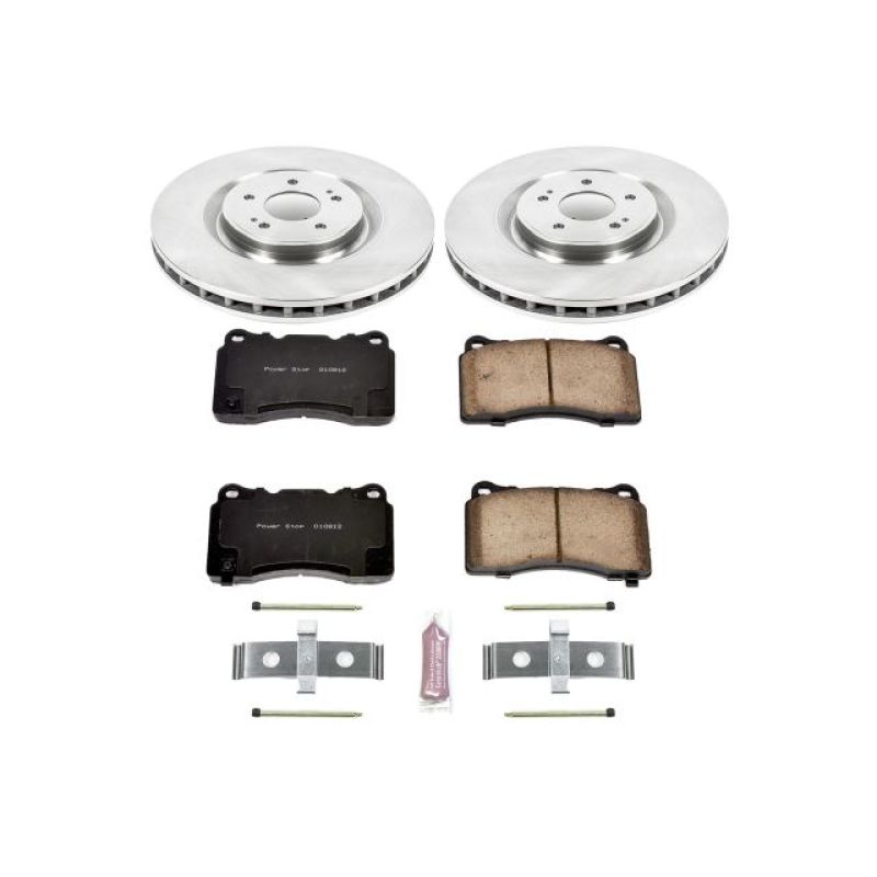 Power Stop 08-15 Mitsubishi Lancer Front Autospecialty Brake Kit Brake Kits - OE PowerStop