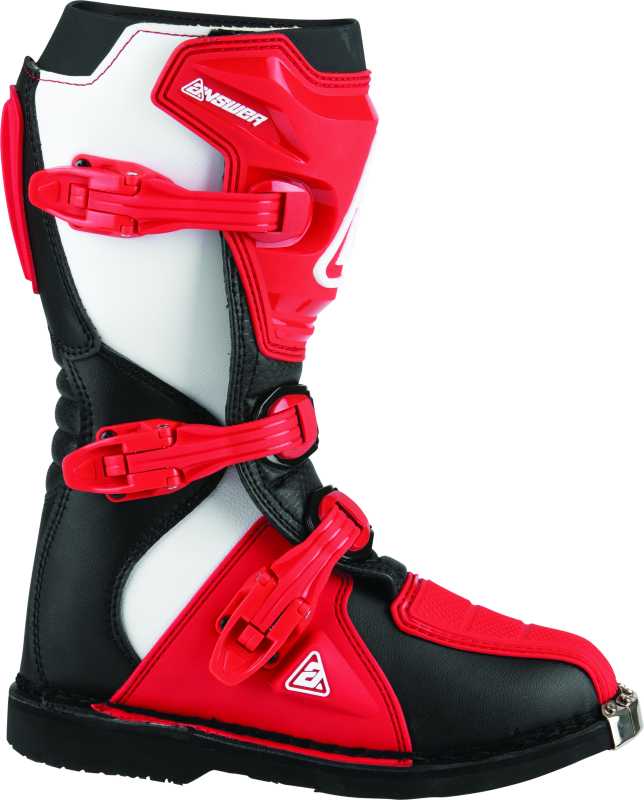 Answer AR1 Boot Black/Red Youth Size - 1 Motorcycle Boots Answer