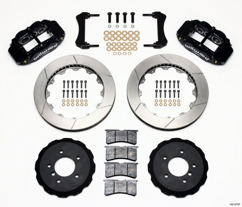 Wilwood Narrow Superlite 6R Front Hat Kit 13.06in E36 BMW M3 Big Brake Kits Wilwood