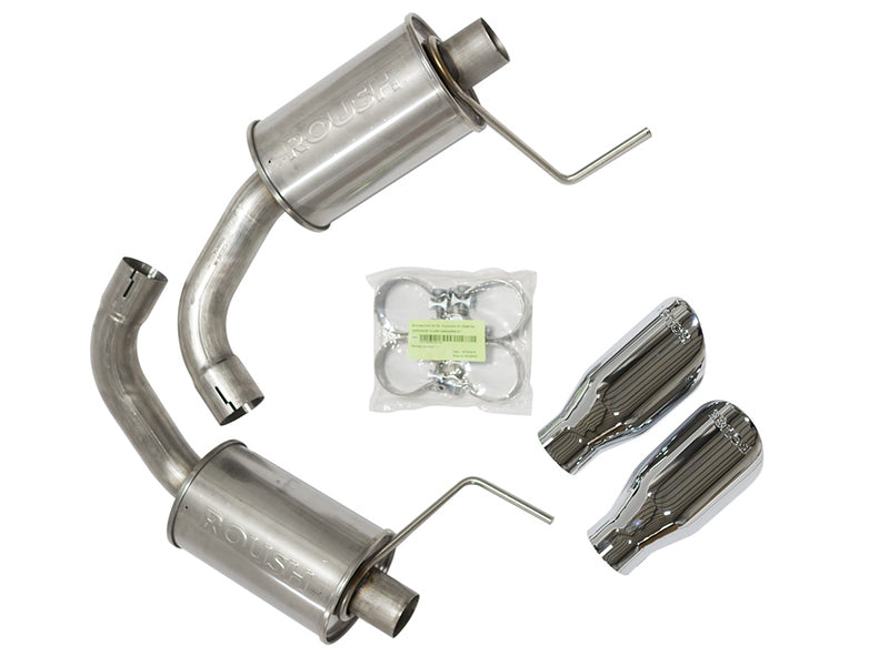 Roush 2015-2017 & 2024 Ford Mustang 5.0L V8 Exhaust Kit w/ Round Tips (304SS) Axle Back Roush