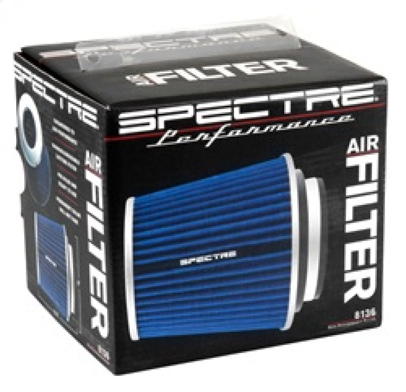Spectre Adjustable Conical Air Filter 5-1/2in. Tall (Fits 3in. / 3-1/2in. / 4in. Tubes) - Blue Air Filters - Universal Fit Spectre