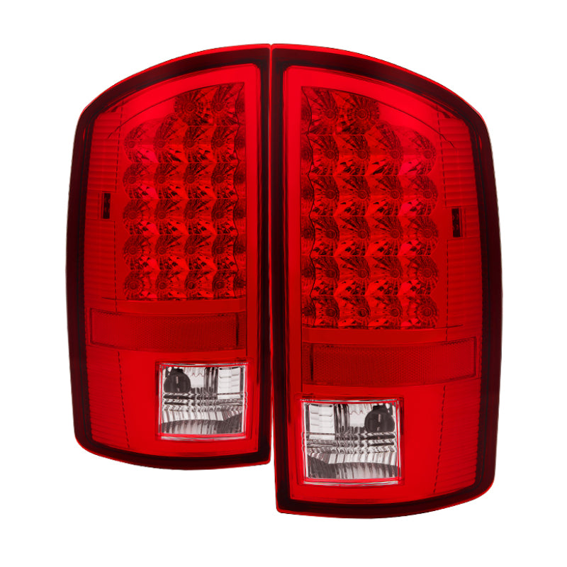 xTune Dodge Ram 02-06 1500 / Ram 2500/3500 03-06 LED Tail Light Red Clear ALT-JH-DR02-LED-RC Tail Lights SPYDER