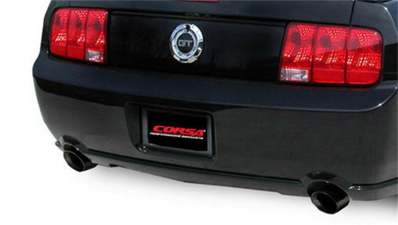 Corsa 2005-2010 Ford Mustang Shelby GT500 5.4L V8 Black Sport Axle-Back Exhaust Axle Back CORSA Performance