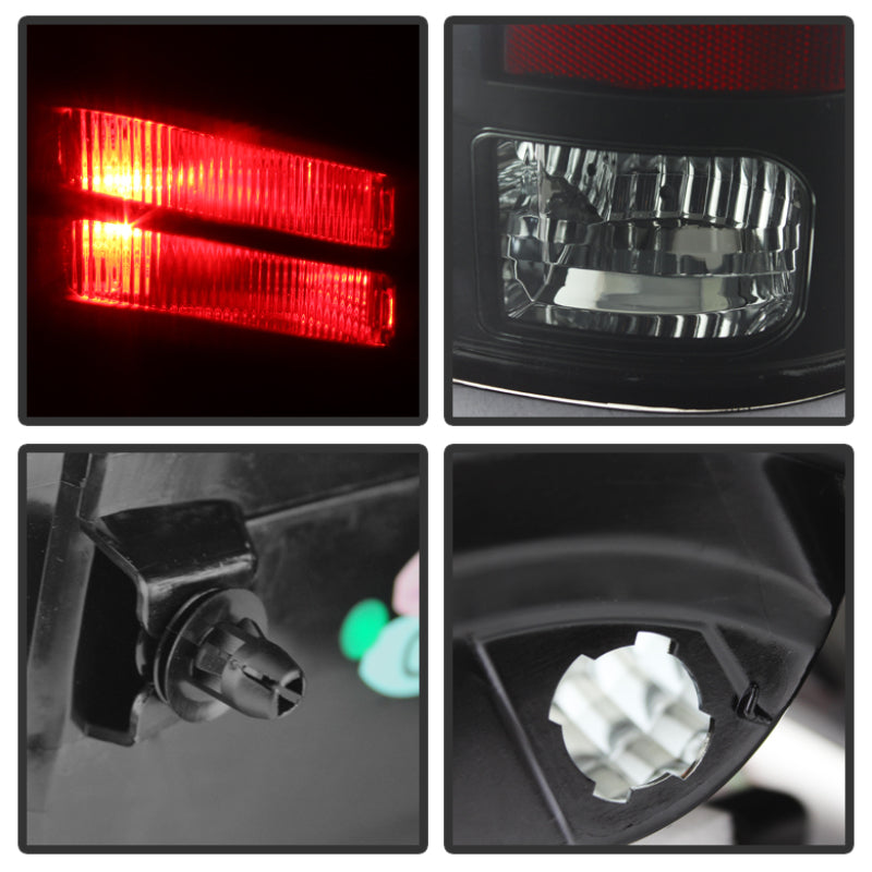 Spyder Dodge Ram 1500 13-14 13-14 LED Tail Lights LED Model only - Blk Smke ALT-YD-DRAM13-LED-BSM Tail Lights SPYDER