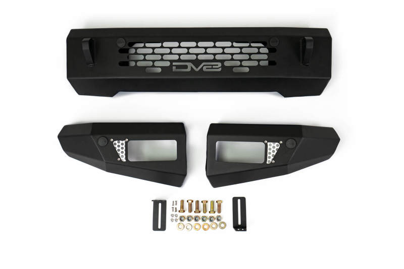 DV8 Offroad 2021+ Ford Bronco Bumper- Accommodates 20in Dual Row Light Bar & (4) 3in Pod Light Mount Bumpers - Steel DV8 Offroad