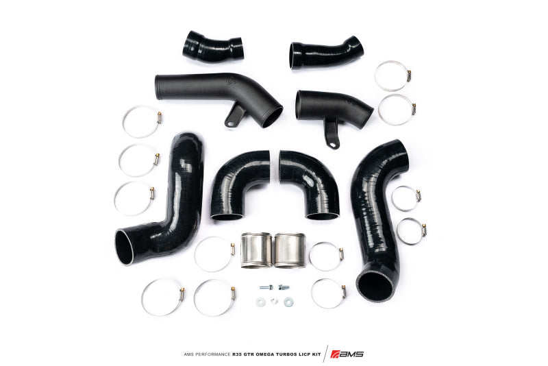 AMS Performance 2009+ Nissan R35 GTR Omega Turbo Kit 3in Lower Intercooler Pipes (Omega 9 &amp; 14) Intercooler Pipe Kits AMS