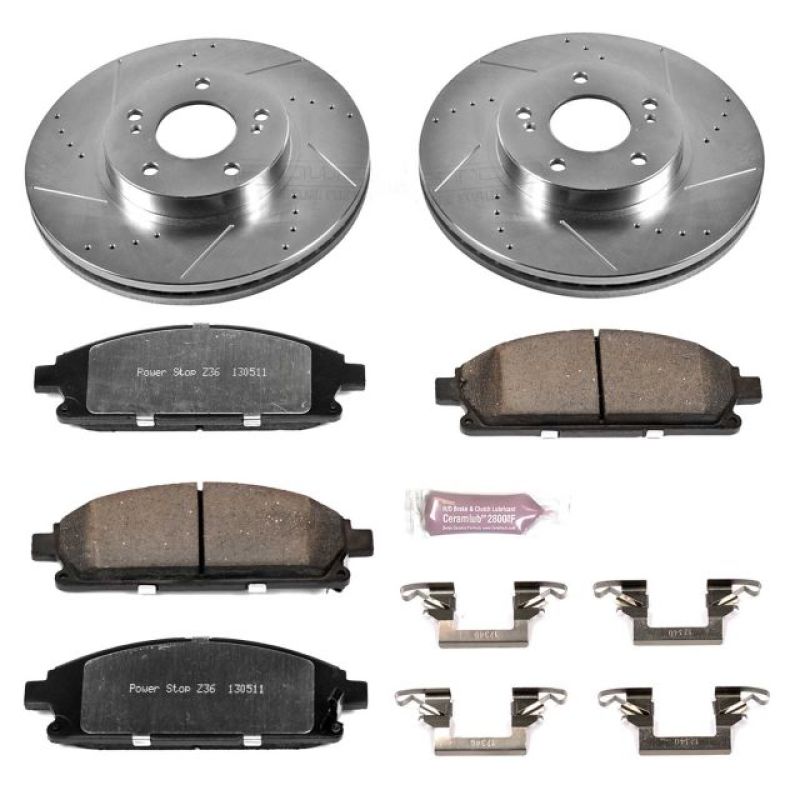 Power Stop 97-01 Infiniti Q45 Front Z36 Truck & Tow Brake Kit Brake Kits - Performance D&S PowerStop