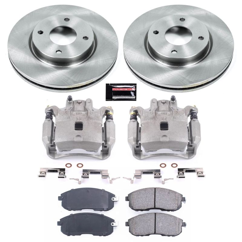 Power Stop 07-12 Nissan Versa Front Autospecialty Brake Kit w/Calipers Brake Kits - OE PowerStop