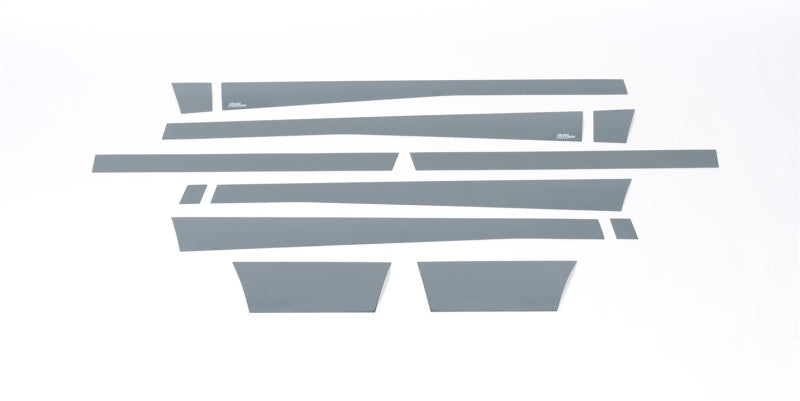 Putco 09-18 Ram 1500 Quad Cab 8ft- 5.5in Wide w/o Factory Flares 12pcs Black Platinum Rocker Panels Body Armor & Rock Rails Putco