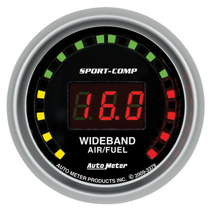 Autometer Sport-Comp 52mm Digital Wideband Air/Fuel Ratio Street Gauge Gauges AutoMeter