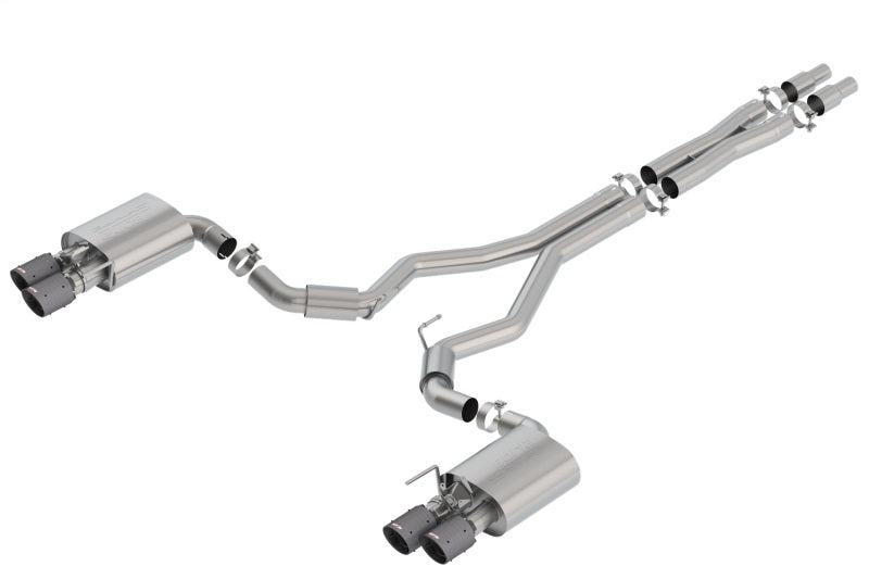 Borla 2018 Ford Mustang GT 5.0L AT/MT 3in S-Type Catback Exhaust w/ Valves (Carbon Fiber Black Tip) Catback Borla