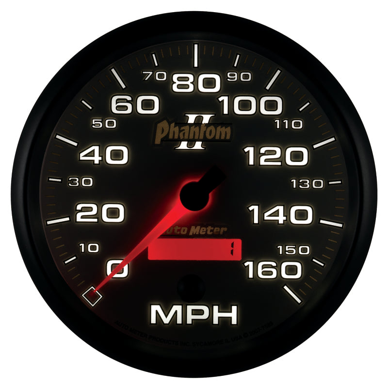 Autometer Phantom II 5in Electrical Programmable Speedometer 150MPH Gauges AutoMeter