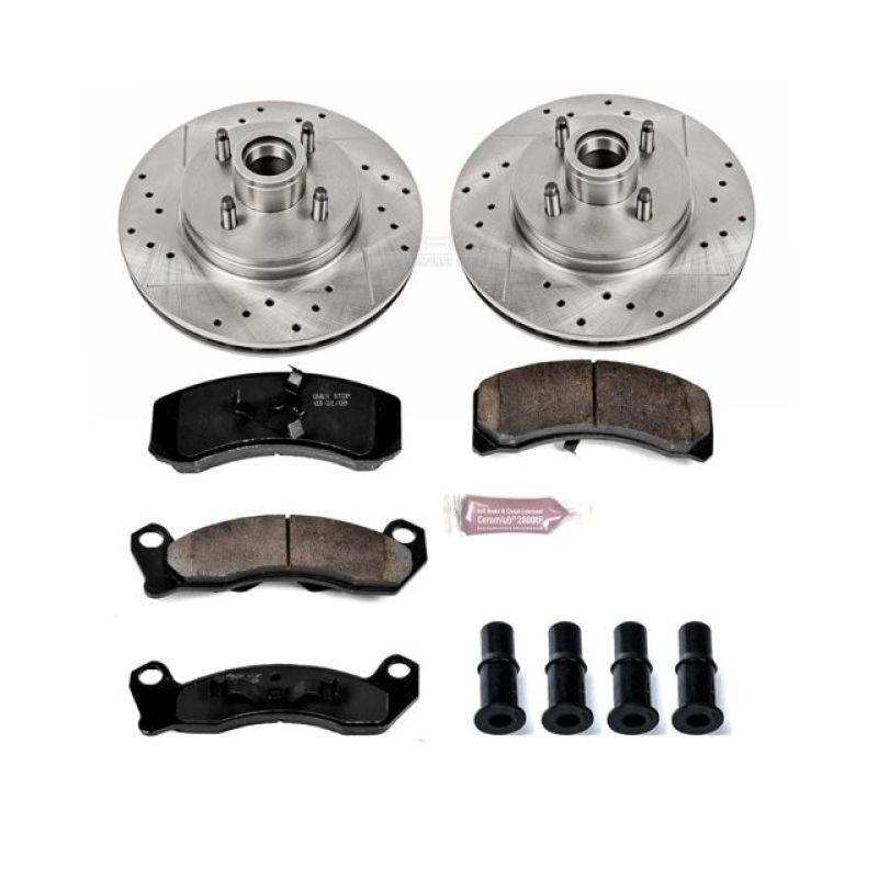 Power Stop 87-93 Ford Mustang Front Z23 Evolution Sport Brake Kit Brake Kits - Performance D&S PowerStop