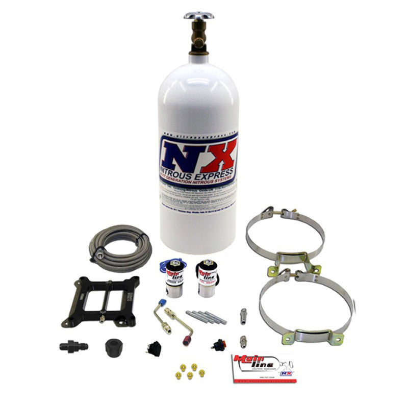 Nitrous Express Mainline Carb Nitrous Kit w/10lb Bottle Nitrous Systems Nitrous Express