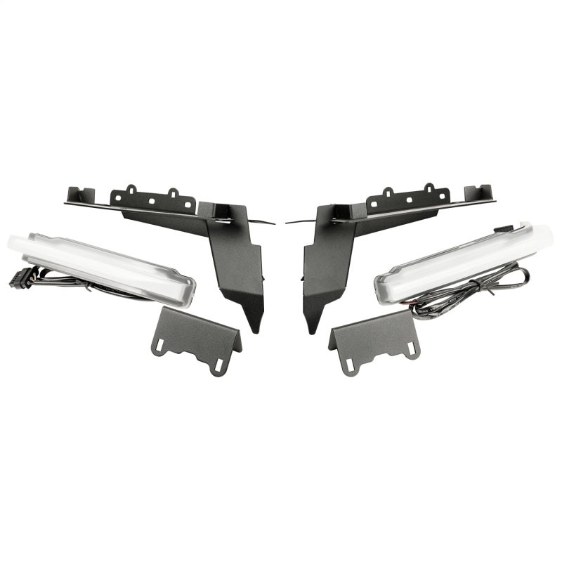 Rugged Ridge Chop Brackets Front Fender 18-21 Jeep Wrangler JL/JT Rubicon w/ DRLs Fender Flares Rugged Ridge