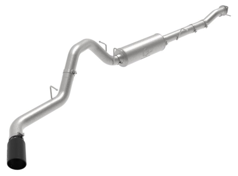 aFe Large Bore-HD 3in 409SS DPF-Back Exhaust System w/ Polished Tip RAM 1500 20-21 V6-3.0 DPF Back aFe