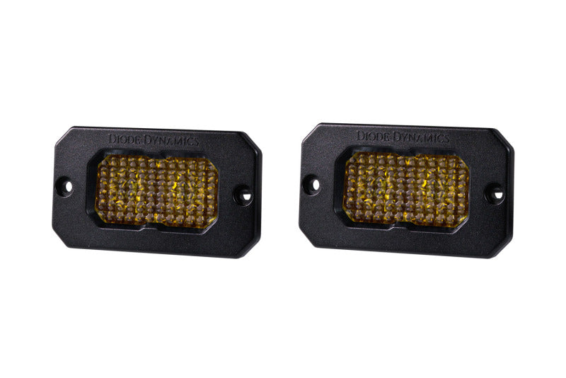 Diode Dynamics Stage Series 2 In LED Pod Sport - Yellow Flood Flush ABL (Pair) Light Accessories and Wiring Diode Dynamics