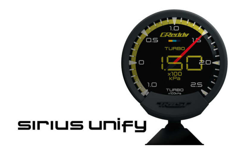 GReddy Sirius Unify Oil Pressure Gauge Set (Sirius Meter w/Oil Press Sensor Set & Vision Disp) Gauges GReddy