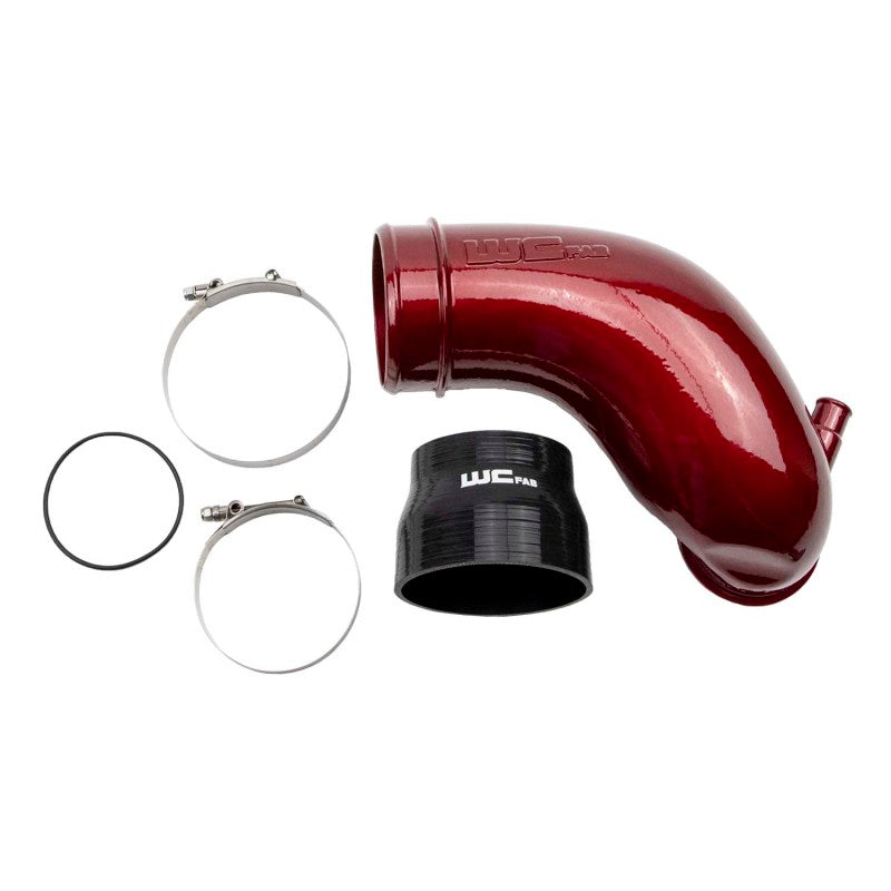 Wehrli 06-10 Chevrolet 6.6L LBZ/LMM Duramax 3.5in Intake Horn - WCFab Red Air Intake Components Wehrli