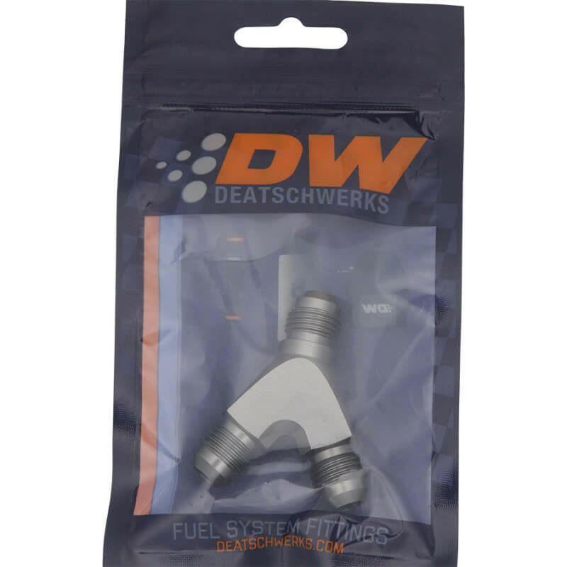 DeatschWerks 6AN Male Flare + 6AN Male Flare to 6AN Male Flare Y Block Fitting Distribution Blocks DeatschWerks