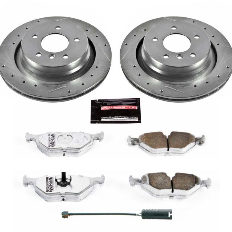 Power Stop 95-99 BMW M3 Rear Z26 Street Warrior Brake Kit Brake Kits - Performance D&S PowerStop