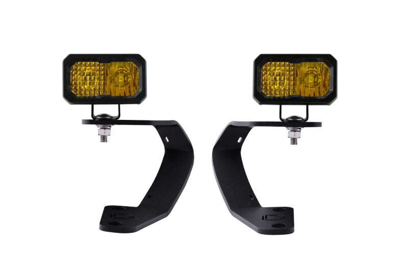 Diode Dynamics 10-21 Toyota 4Runner Stage Series 2in LED Ditch Light Kit - Sport Yellow Combo Light Accessories and Wiring Diode Dynamics