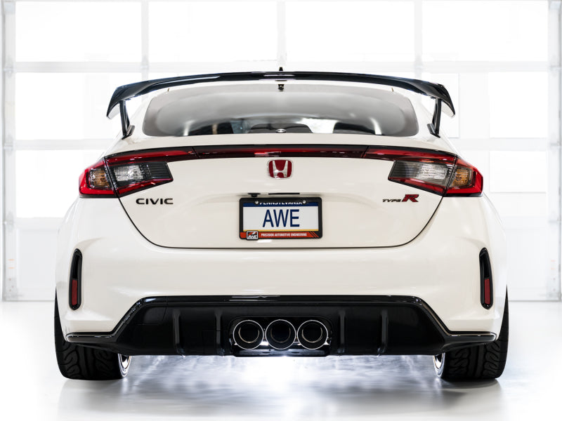 AWE Tuning 2023 Honda Civic Type R FL5 Touring Edition Exhaust w/ Triple Chrome Silver Tips Catback AWE Tuning