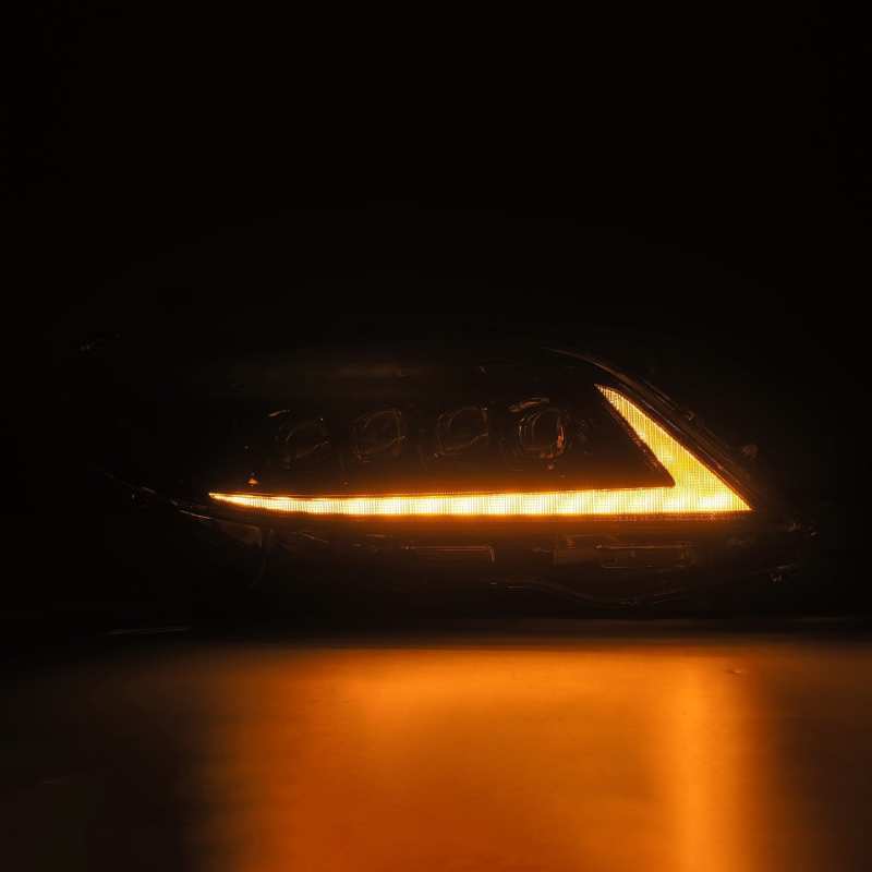 AlphaRex 11-21 Toyota Sienna LUXX LED Proj Headlights Plank Style Alpha Black w/Seq Signal/DRL Headlights AlphaRex